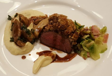 Coolinariker Inspirationen Hirschentrecote mit Bratapfelkruste